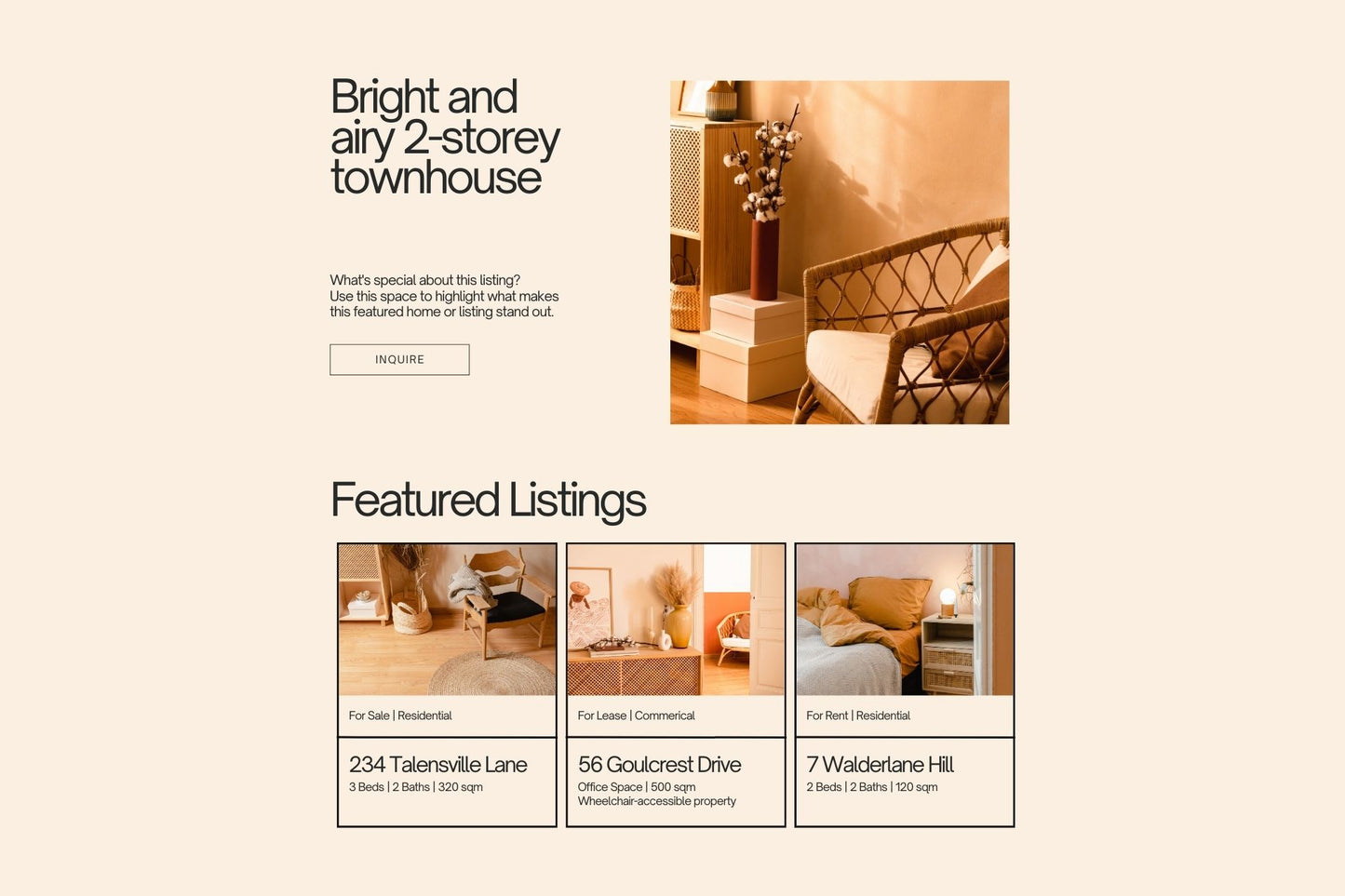 Showit Website Template For Interior Designers