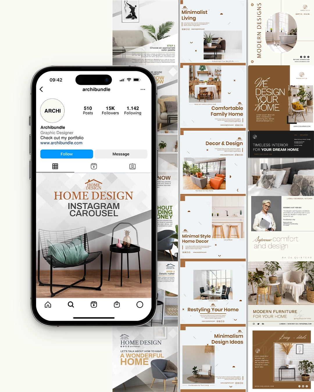 Instagram Templates for Interior Designers & Architects