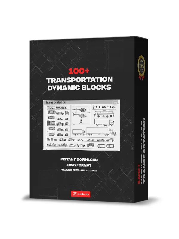 100+ TRANSPORTATION AUTOCAD DYNAMIC BLOCKS